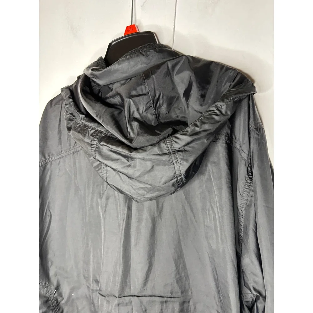 VTG The North Face Black Hydrenaline Mens Large‎ Hooded Windbreaker Jacket Korea